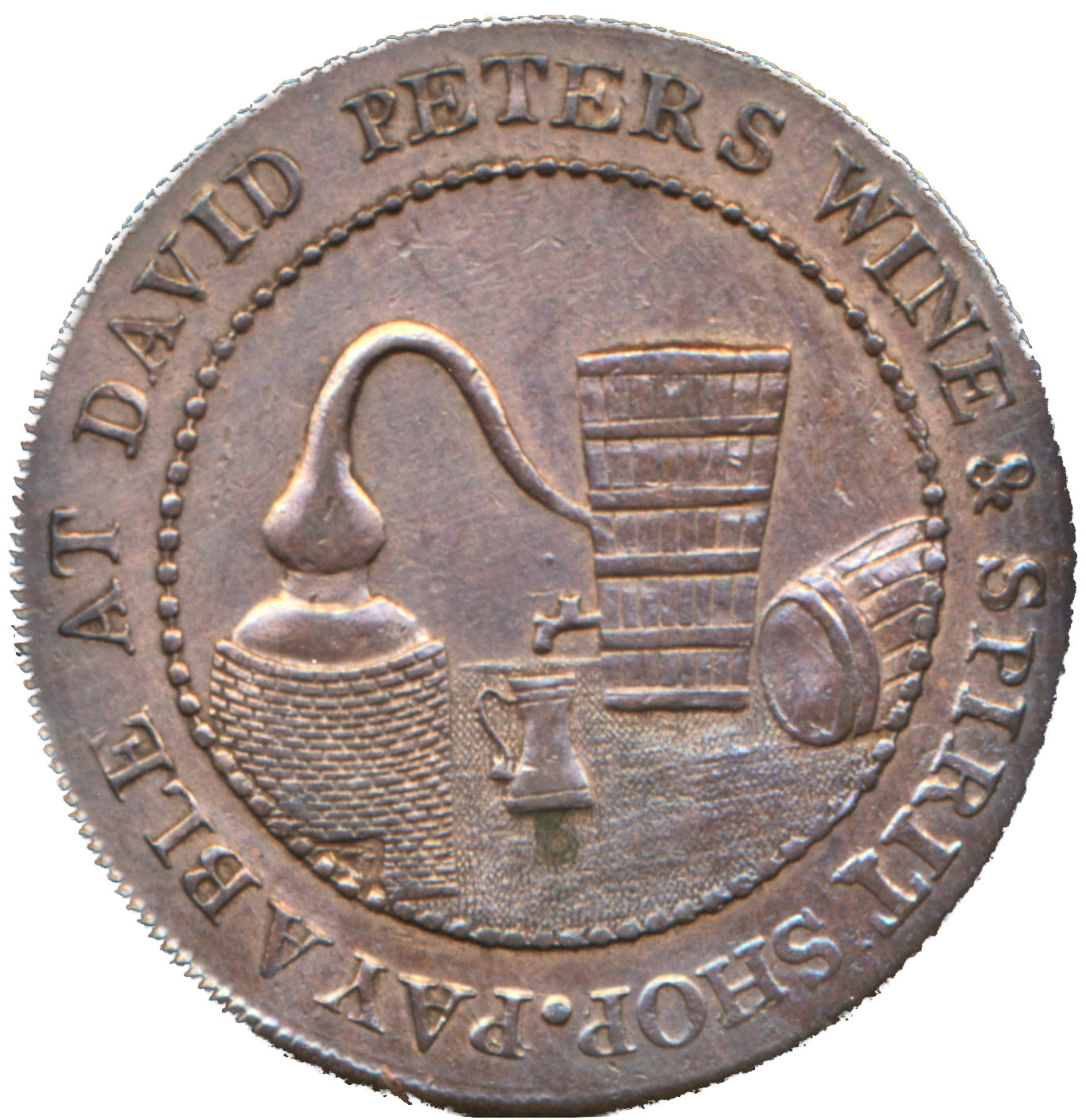 Perthshire D&H 10 Perth 1797 Conder Halfpenny