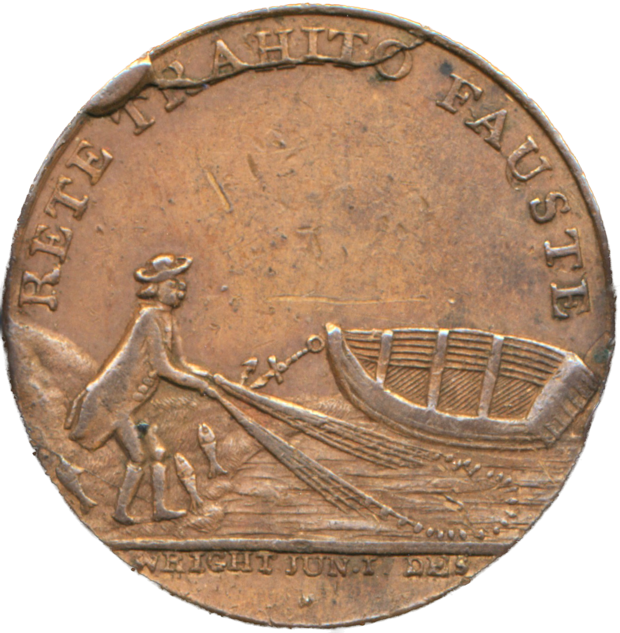 Perthshire D&H 2 Perth 1770 Conder Halfpenny