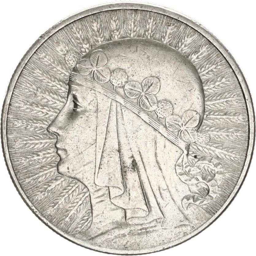 Poland Y22 1932 Silver 10 Zlotych AEF