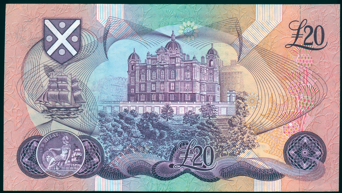 SCOTLAND P.114c SC145c 1974 Bank of Scotland £20 AUNC 53 EPQ