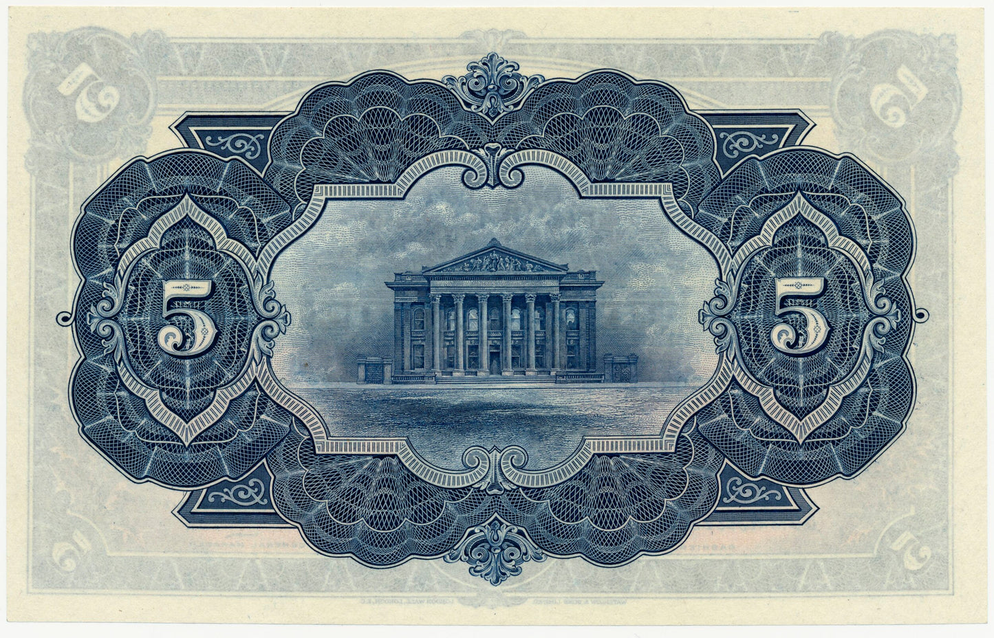 SCOTLAND P.S328b SC413d 1943 Commercial Bank of Scotland £5 AUNC55