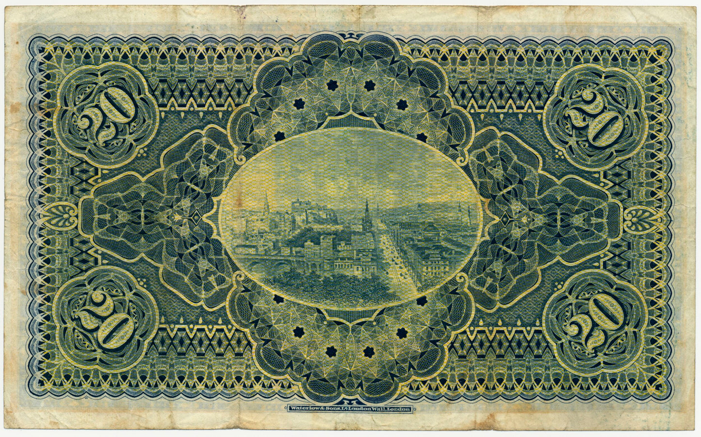 SCOTLAND P.260c SC522d 1945 National Bank of Scotland £20 AEF A