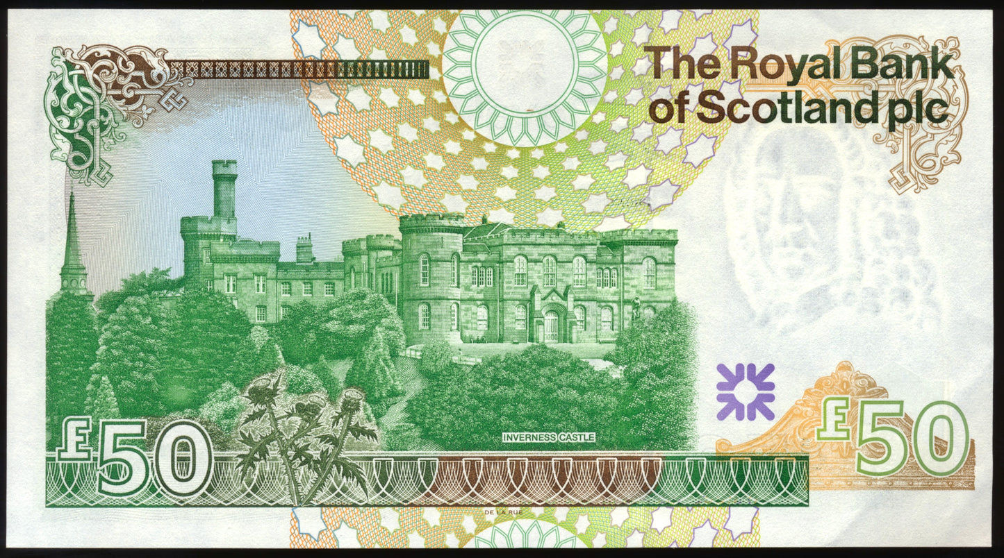 SCOTLAND P.367 SC871 2005 Royal Bank of Scotland First series £50 Choice AUNC 58 EPQ A/1