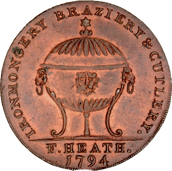 Somersetshire D&H 39 Bath 1794 Conder Halfpenny