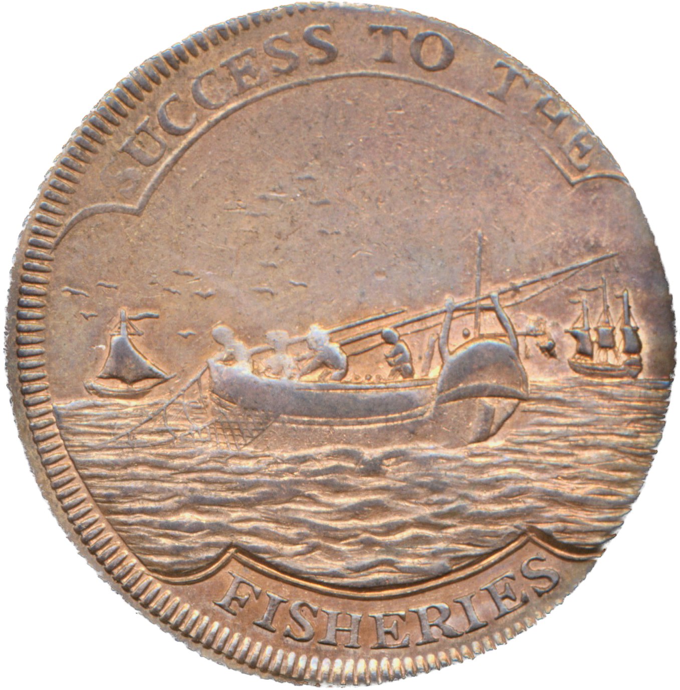 Suffolk D&H 37 Lowestoft 1795 Conder Halfpenny