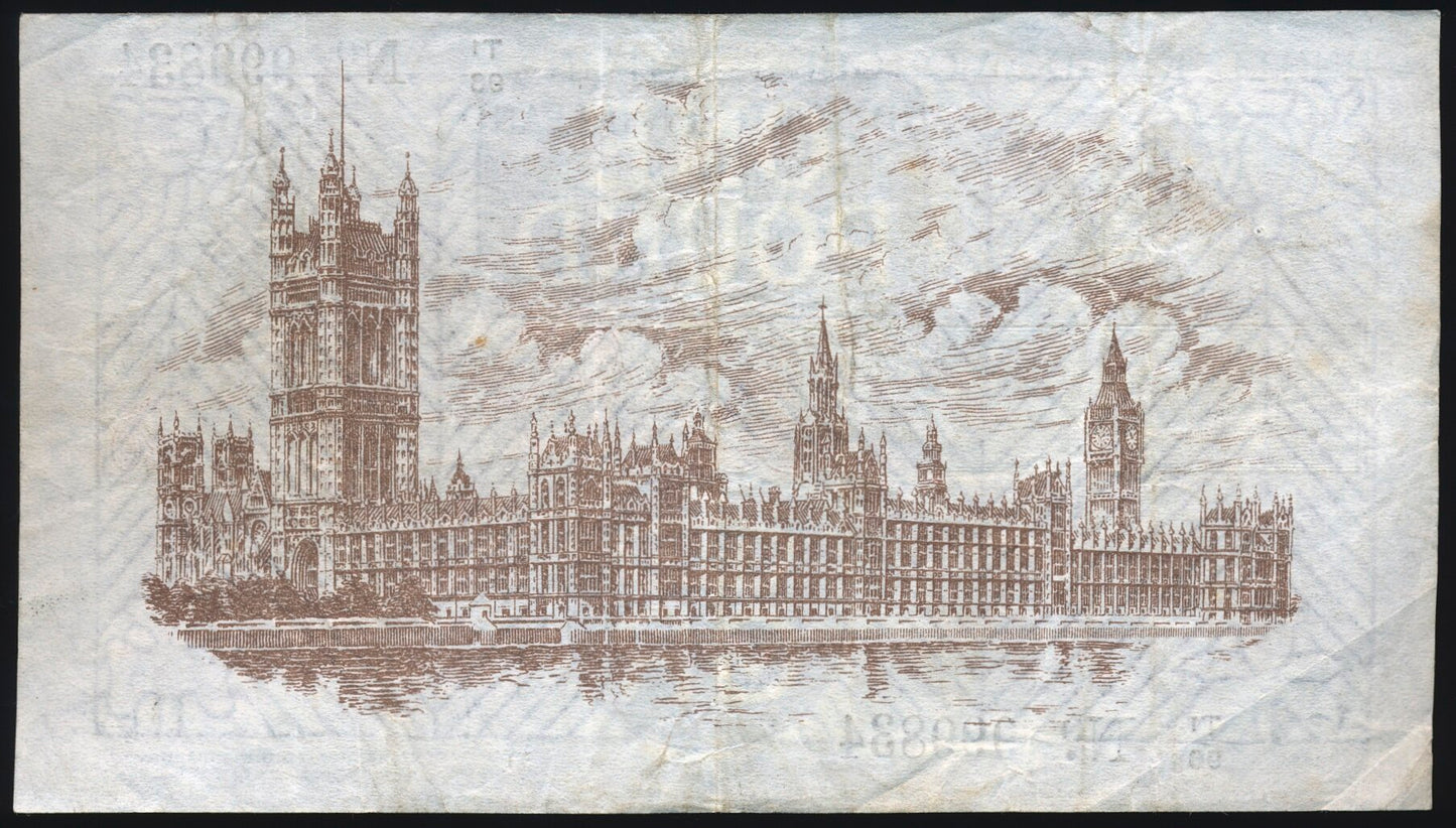 ENGLAND P.361a T34.2 1927 HM Treasury Fisher £1 T/1 VF 30
