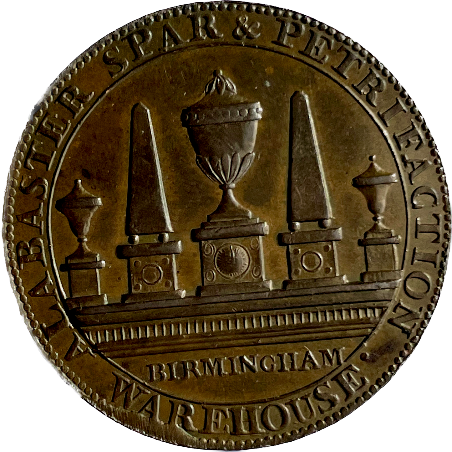 Warwickshire D&H 120 Birmingham 1791 Conder Halfpenny