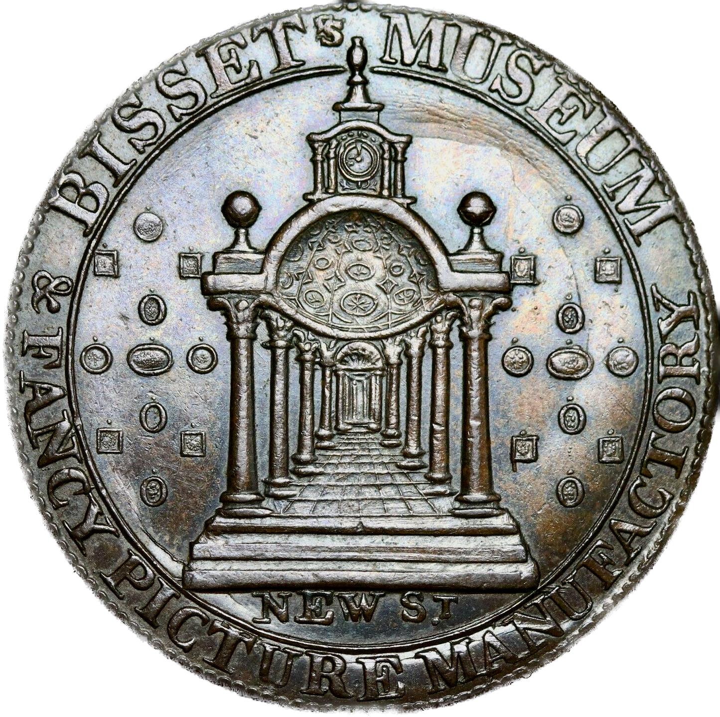 Warwickshire D&H 120 Birmingham 1791 Conder Halfpenny