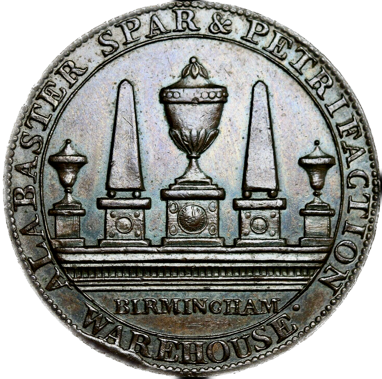 Warwickshire D&H 120 Birmingham 1791 Conder Halfpenny