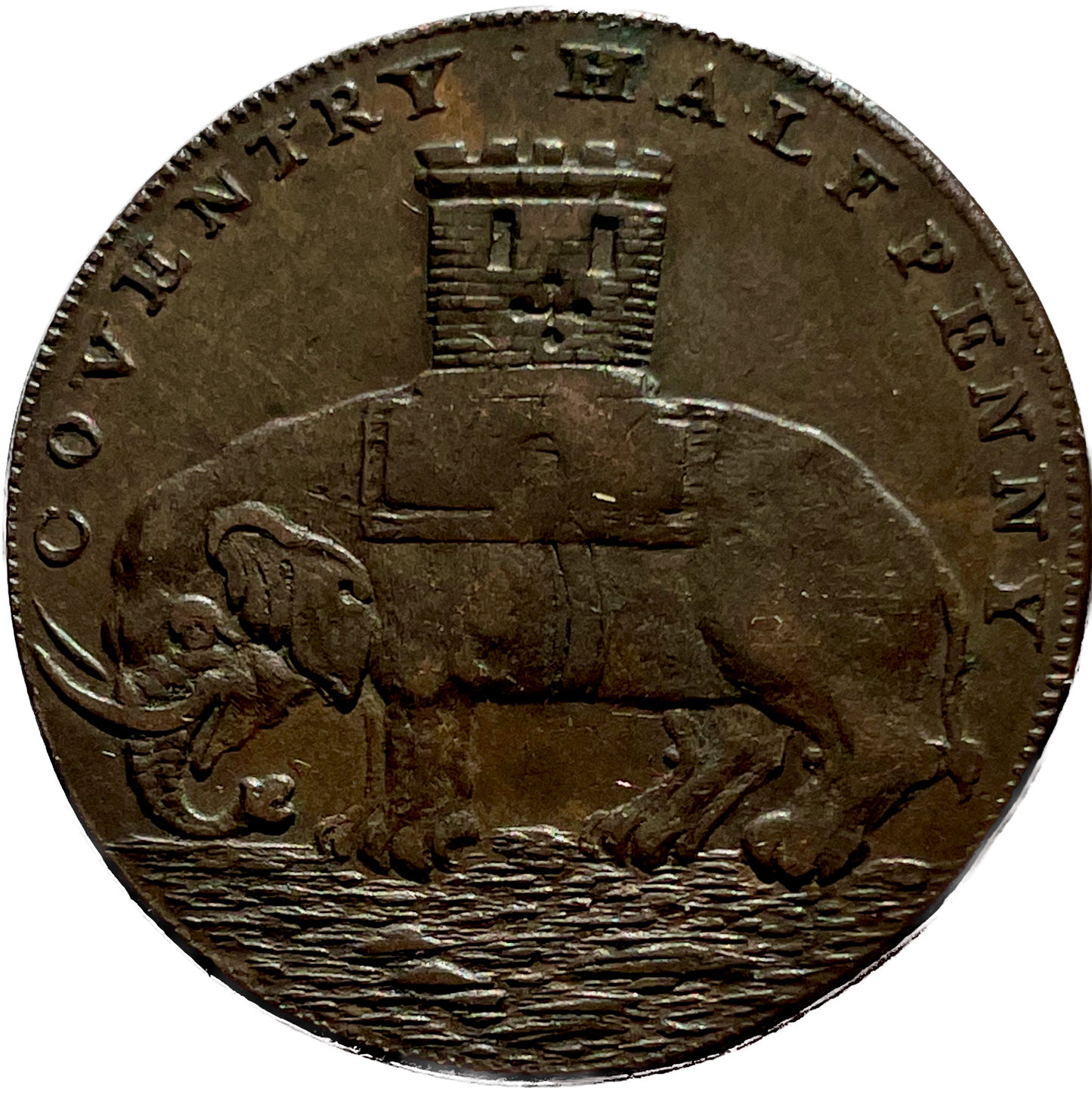 Warwickshire D&H 243a Coventry 1793 Conder Halfpenny