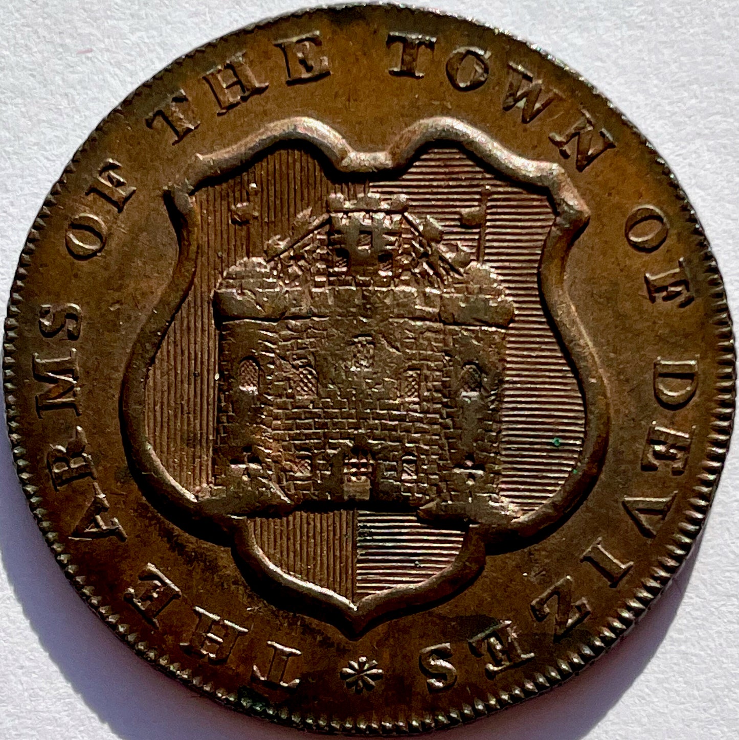 Wiltshire D&H 2a Devizes 1796 Conder Halfpenny