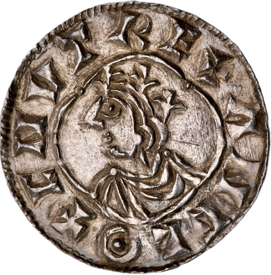 1017 - 1023 CNUT Silver Penny quatrefoil type London S.1157 GEF
