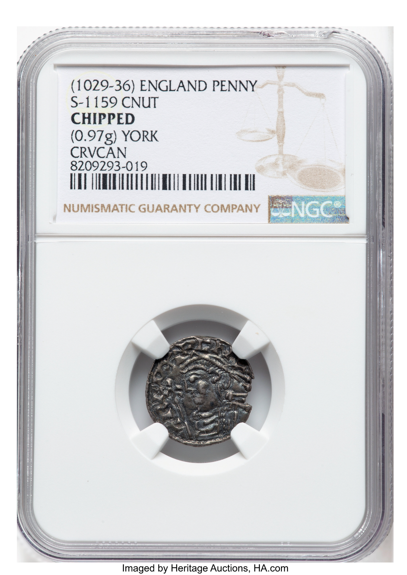 1029 - 1036 CNUT Silver Penny S.1159