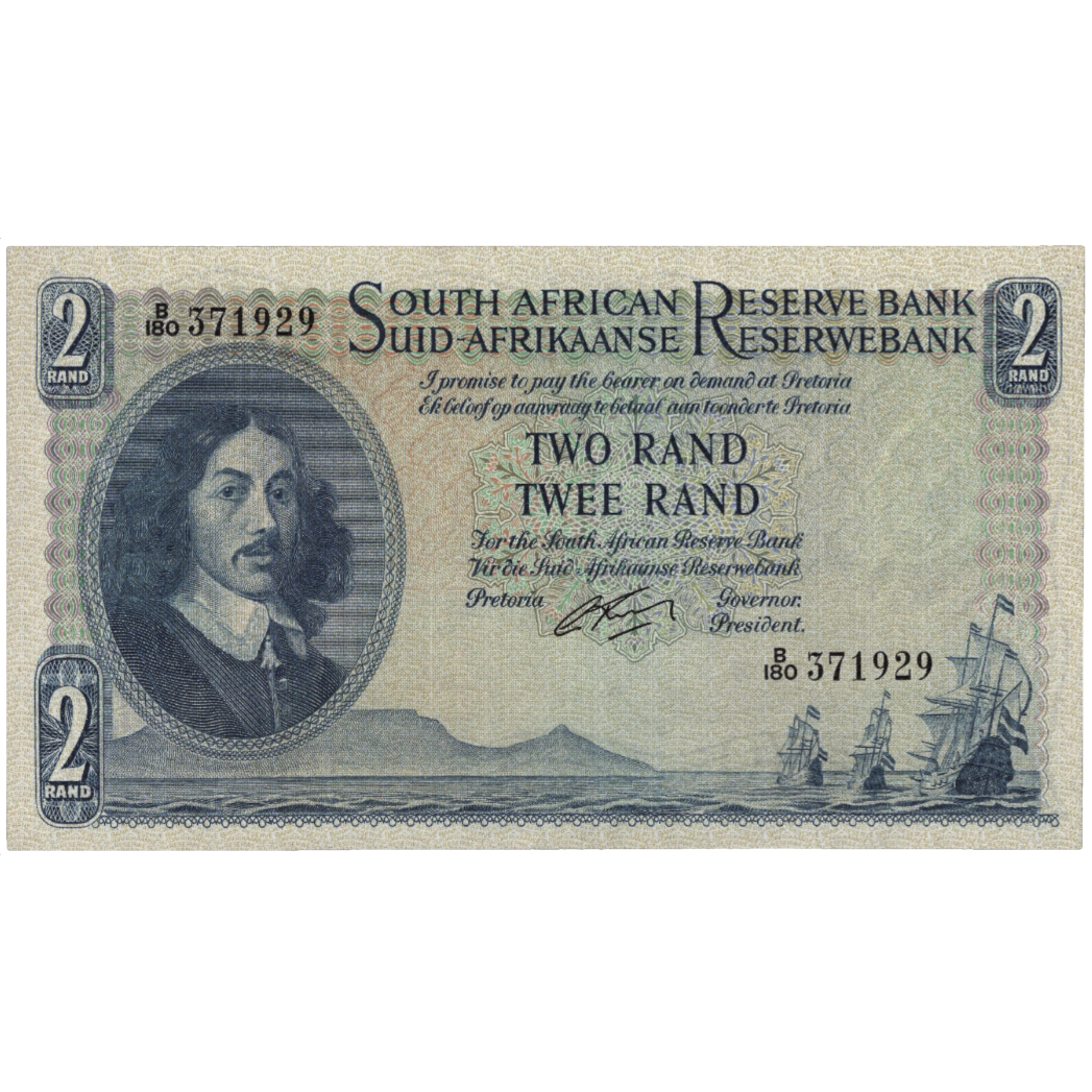 SOUTH AFRICA P.105b 1961-1965 2 Rand GEF