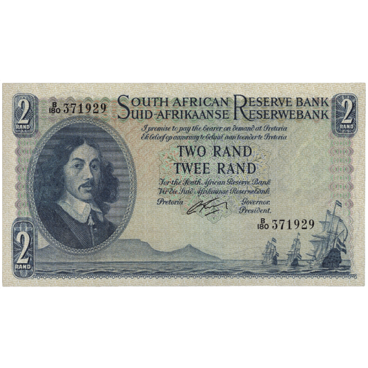 SOUTH AFRICA P.105b 1961-1965 2 Rand GEF