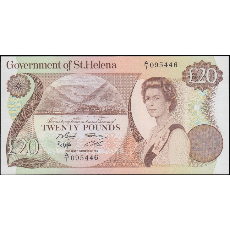 St HELENA P.10a 1986 £20 A/1 GEM UNC