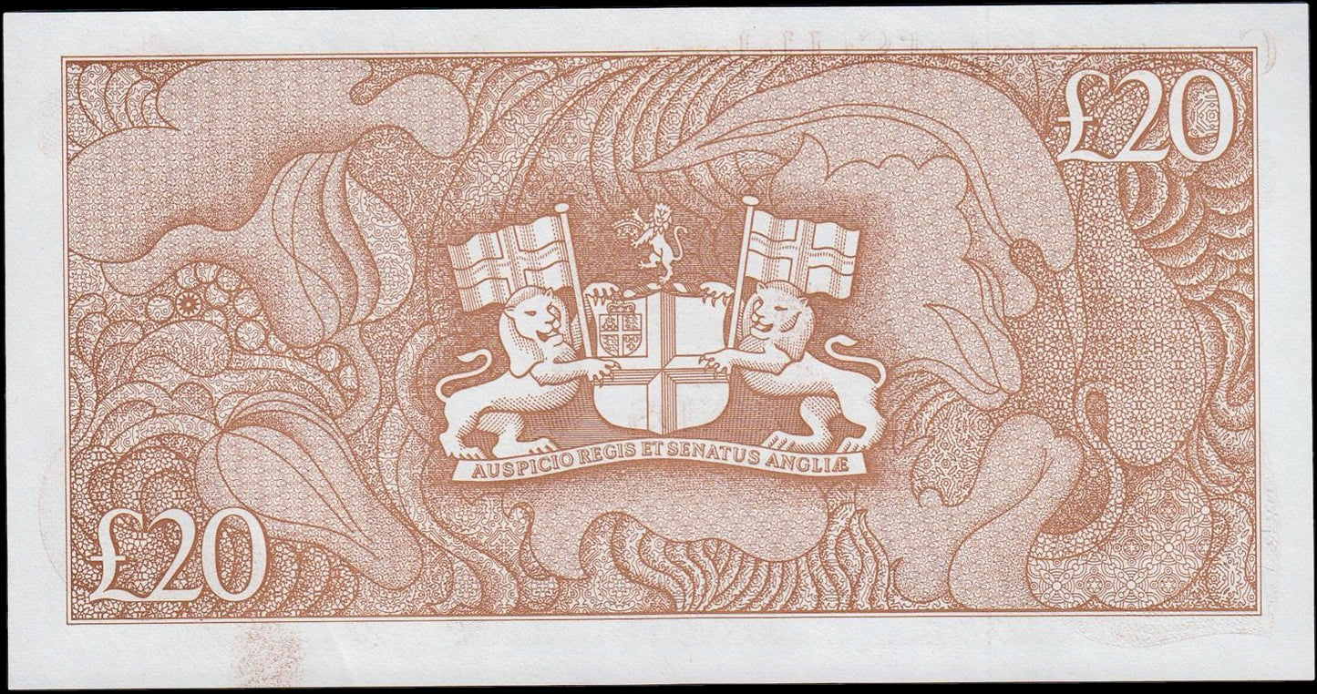 St HELENA P.10a 1986 £20 A/1 GEM UNC