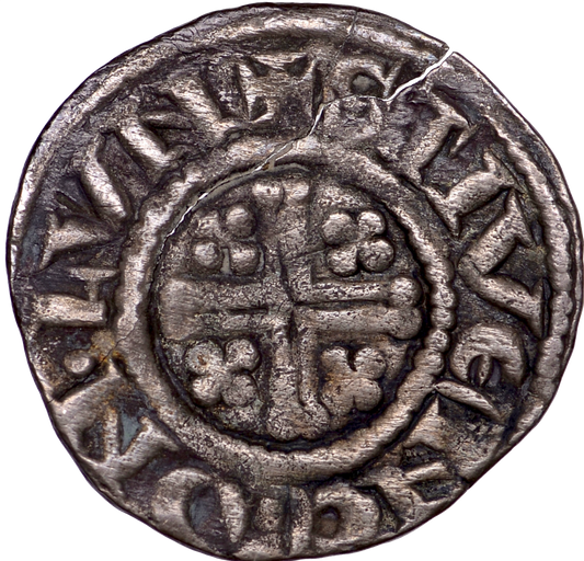 1189 - 1199 RICHARD I Silver Penny Class 4a London S.1348A N 968/1 AVF
