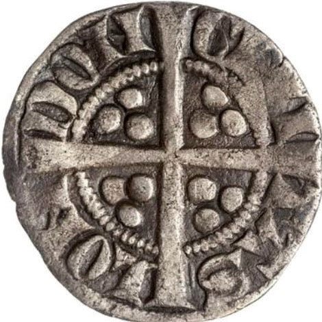 1279 - 1307 EDWARD I Silver Penny S.1395 AVF