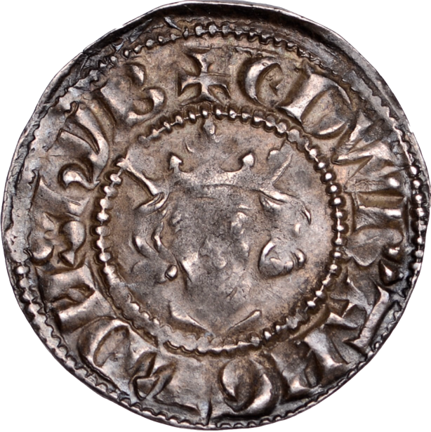 1279 - 1307 EDWARD I Silver Penny Class 1c Canterbury S.1396 North 1012 VF