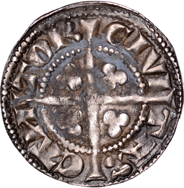1279 - 1307 EDWARD I Silver Penny Class 1c Canterbury S.1396 North 1012 VF