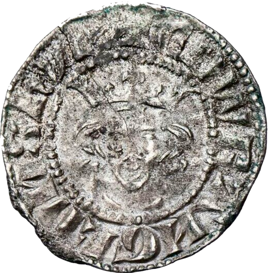 1279 - 1307 EDWARD I Silver Penny Class 2b London S.1386 N 1015
