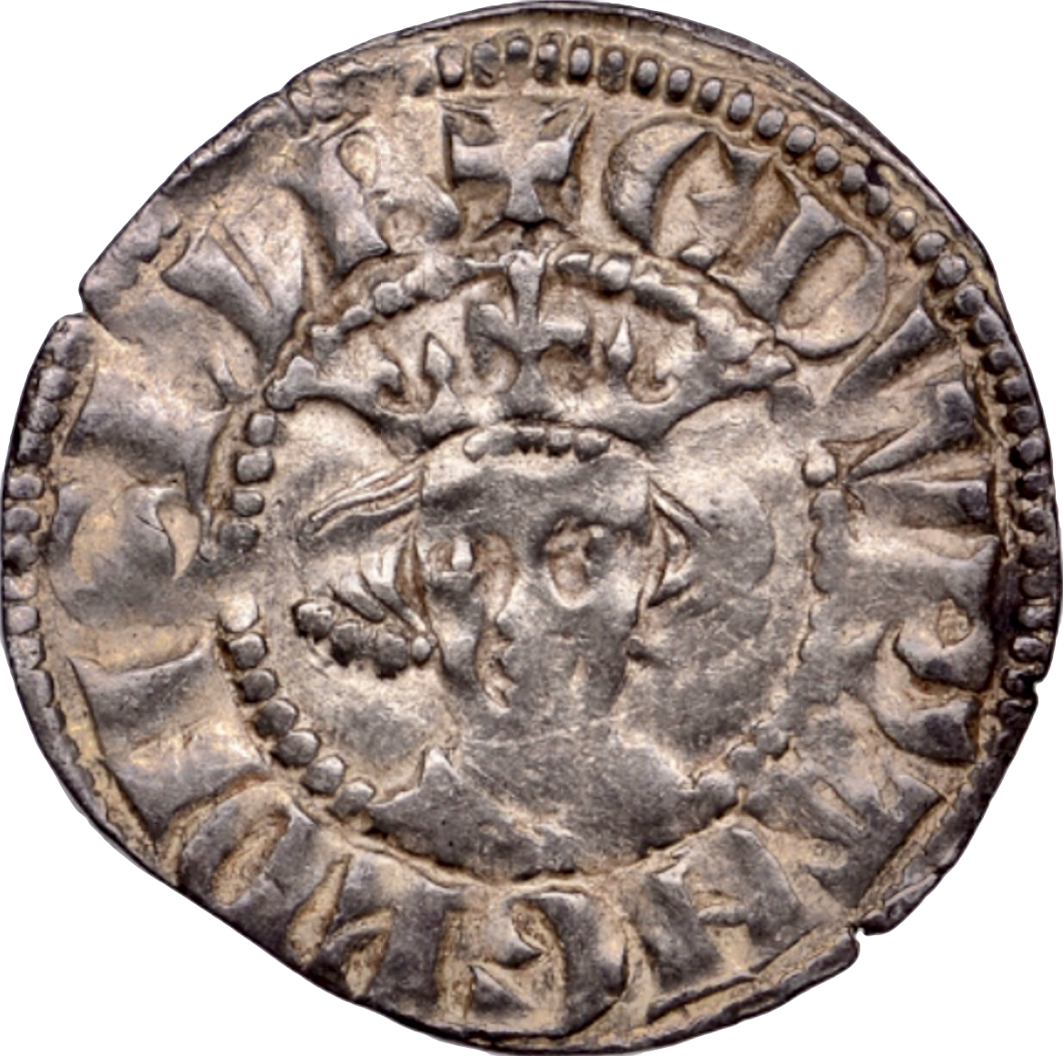 1279 - 1307 EDWARD I Silver Penny Class 4a London S.1394 N 1024