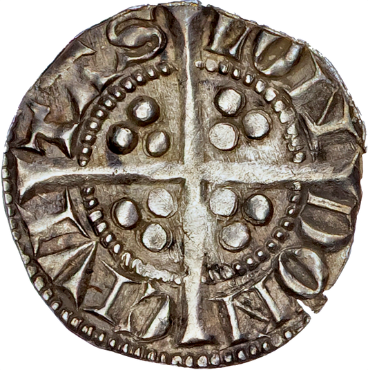 1279 - 1307 EDWARD I Silver Penny Class 4b London S.1395 N 1024 GVF