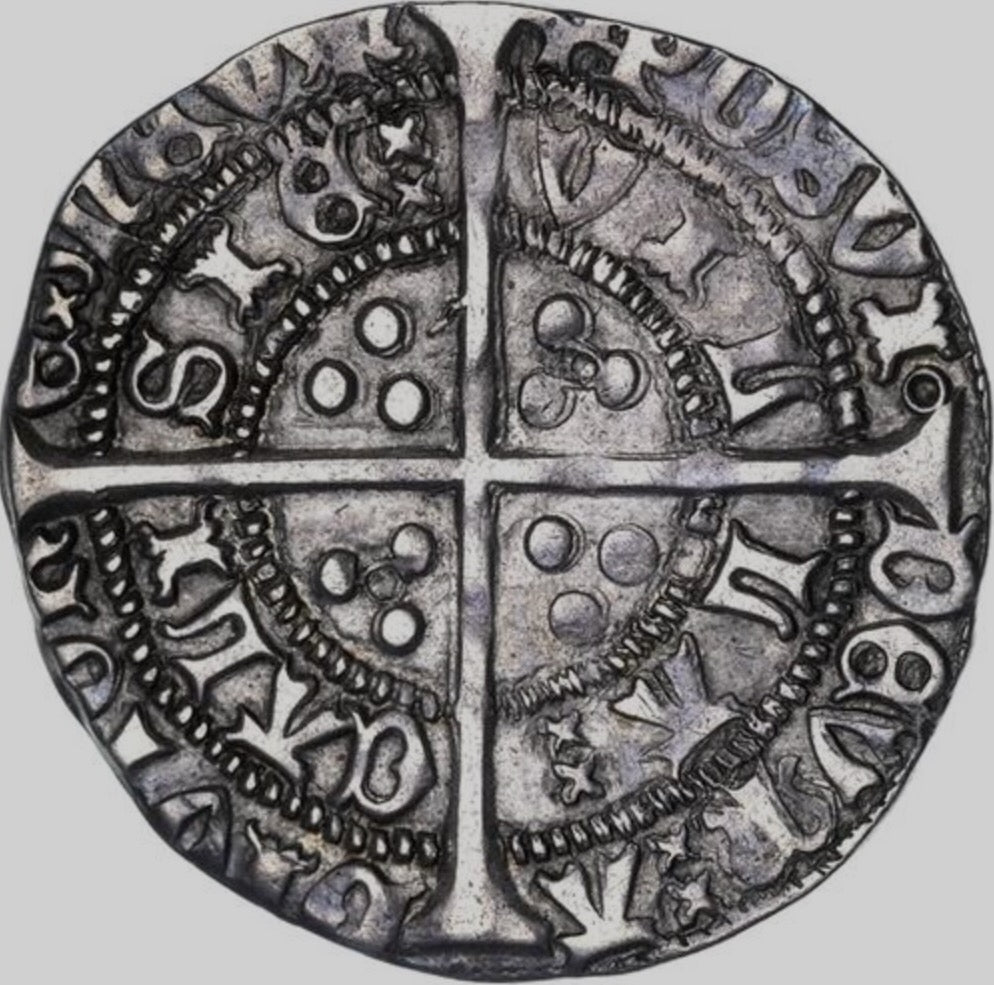 1422 - 1427 HENRY VI Silver Groat S.1836 GVF