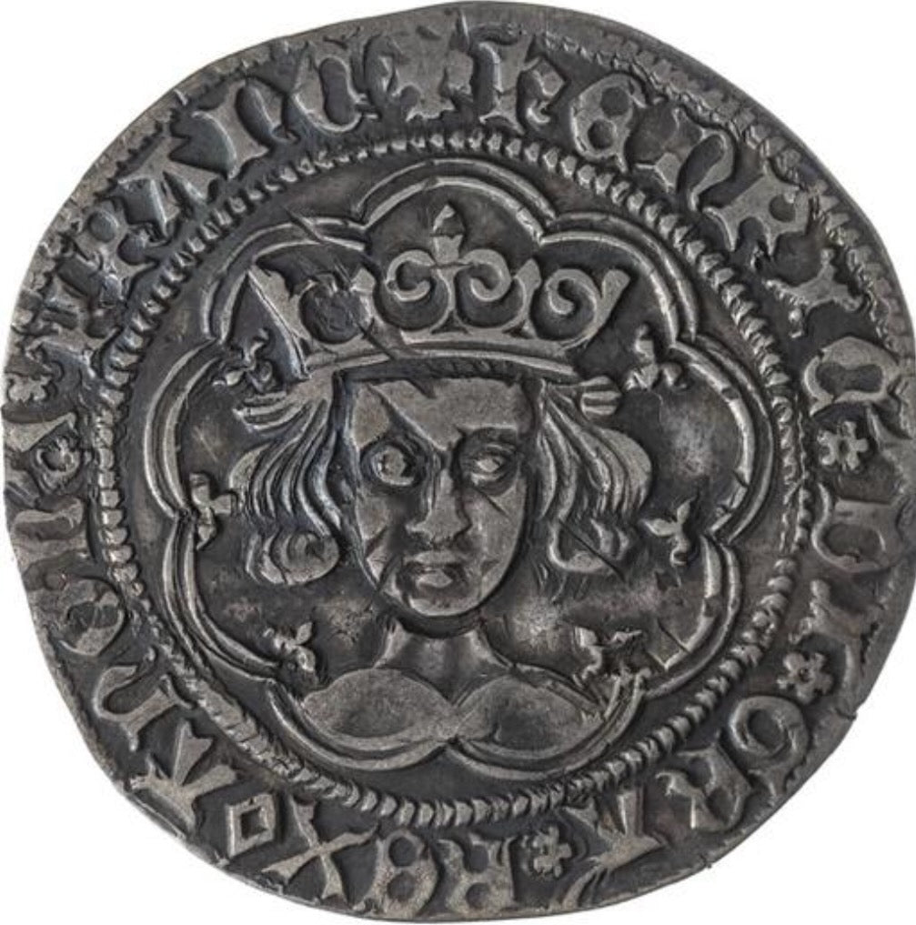 1430 - 1431 HENRY VI Silver Groat S.1859 GVF