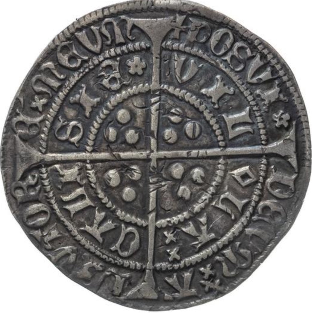 1430 - 1431 HENRY VI Silver Groat S.1859 GVF