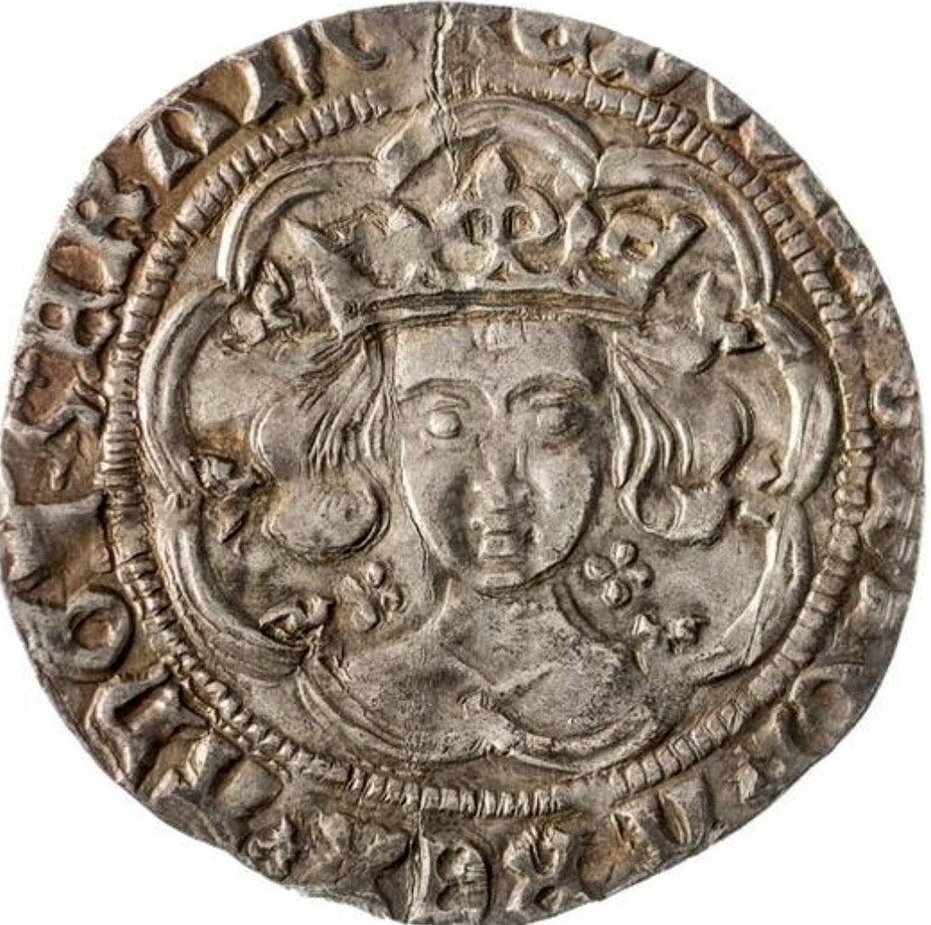 1467 - 1468 EDWARD IV Silver Groat S.2000 GVF