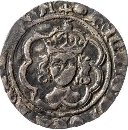 1485 - 1509 HENRY VII Silver Halfgroat S.2211 GF