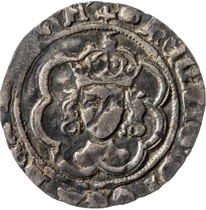 1485 - 1509 HENRY VII Silver Halfgroat S.2211 GF