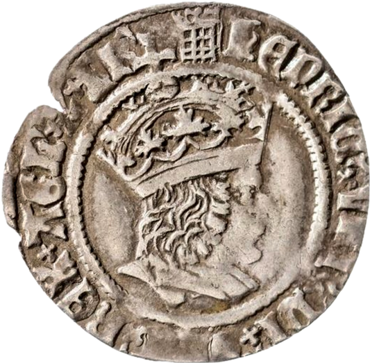 1509 - 1526 HENRY VIII Silver Groat S.2316 VF