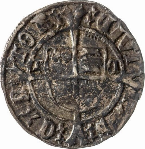 1526 - 1544 HENRY VIII Silver Halfgroat S.2345 AVF