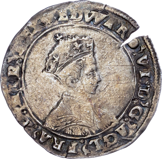 1547 - 1553 EDWARD VI Silver shilling S.2466 N 1917/1 VF