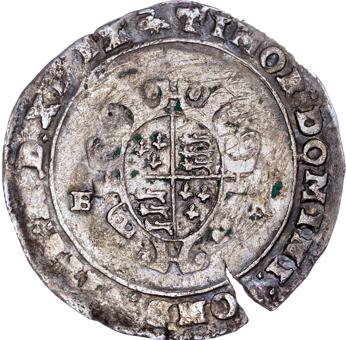 1547 - 1553 EDWARD VI Silver shilling S.2466 N 1917/1 VF