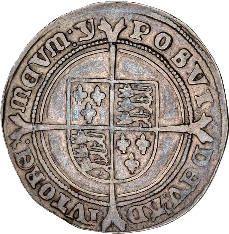 1551 - 1553 EDWARD VI Shilling Fine Silver Issue S.2482 GF