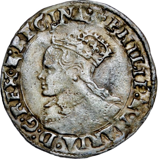 1554 - 1558 Philip and Mary Silver Groat S.2508 NVF