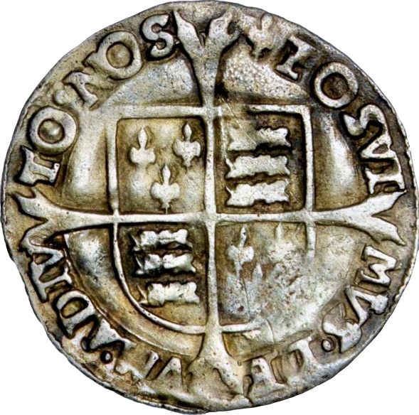 1551 - 1553 EDWARD VI Sixpence Fine Silver Issue S.2483 NVF