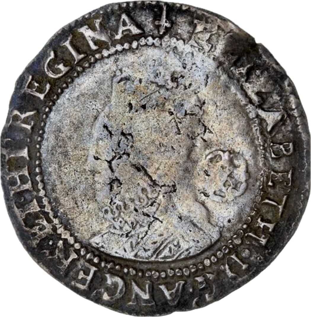 1582/1 Sixpence S2572 North 1997 centre fair, peripheries VF