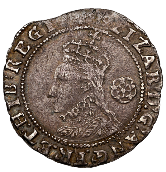 1596 ELIZABETH I Sixpence S2578B EF