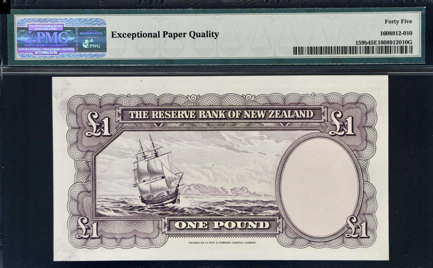 NEW ZEALAND P.159b 1955-1956 £1 CHOICE EF 45 EPQ