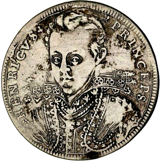 1612 Henry, Prince of Wales 29mm silver medal by C Anthony MI 200/29 E90