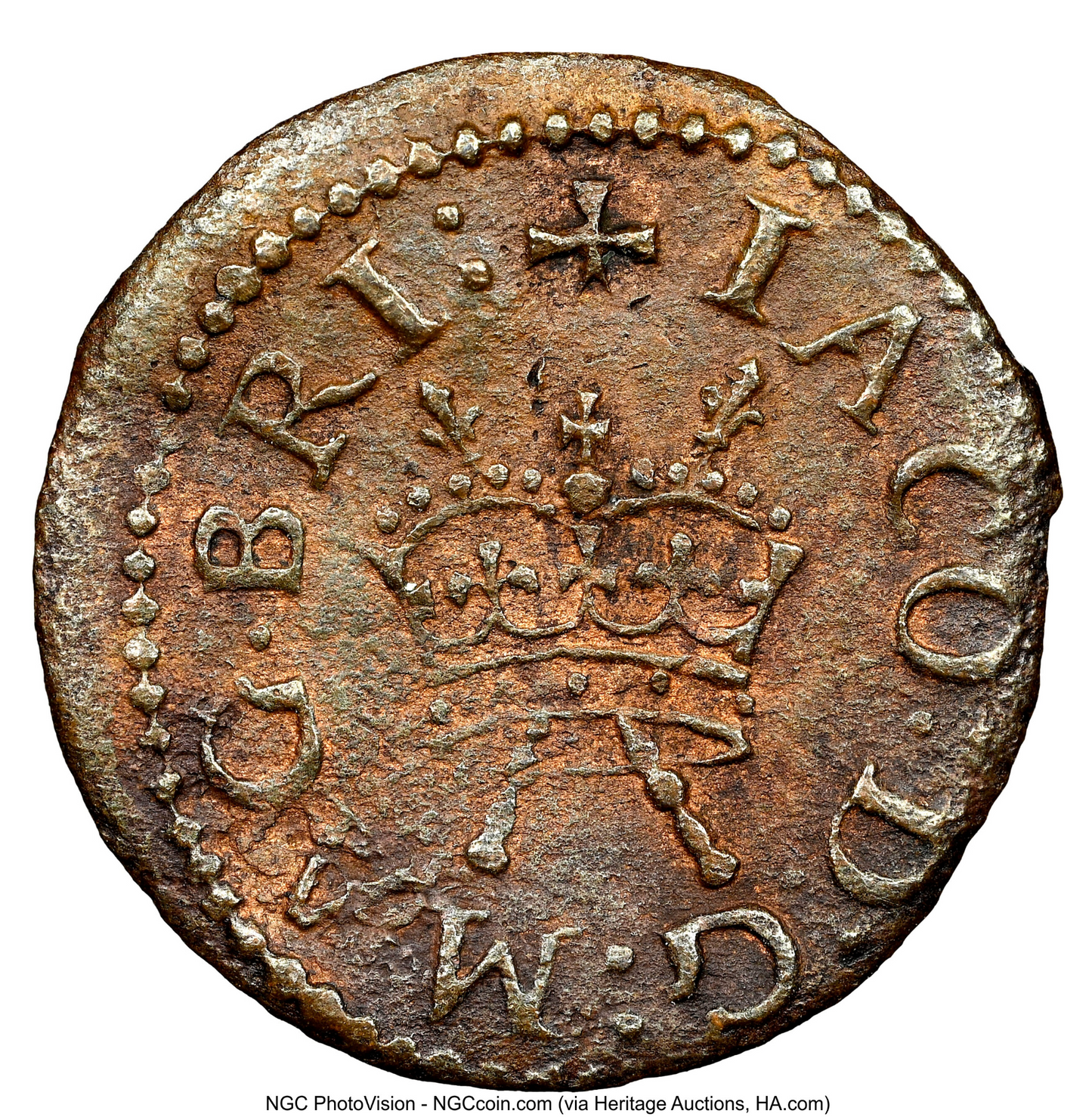 1616 - 1623 JAMES I Lennox Type 3 farthing S.2679 AUNC