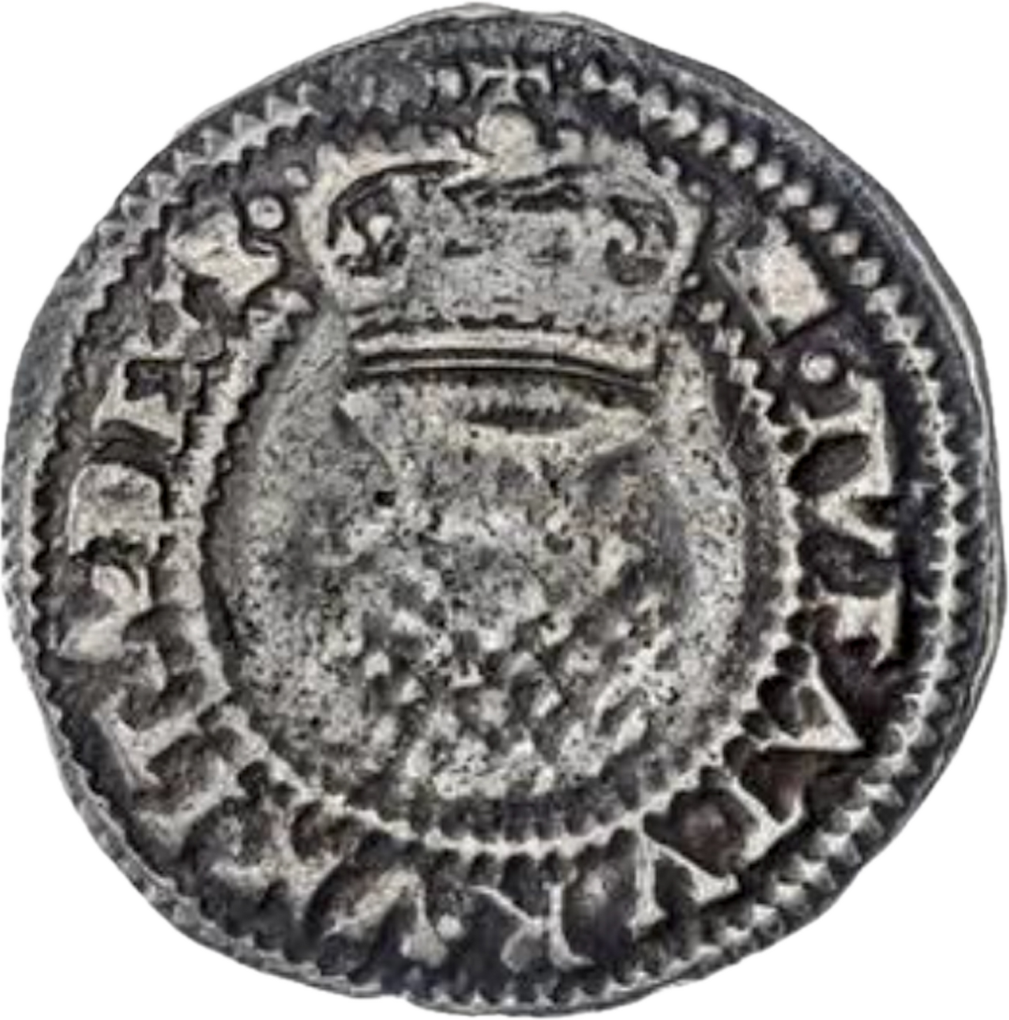 1618 - 1619 JAMES I Silver Halfgroat S.2660 GVF