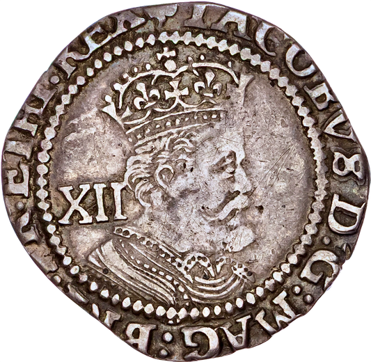 1619 - 1625 JAMES I Shilling S.2668 N2124 VF Scarce