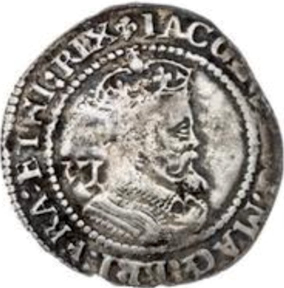 1624 JAMES I Sixpence S.2670 AVF