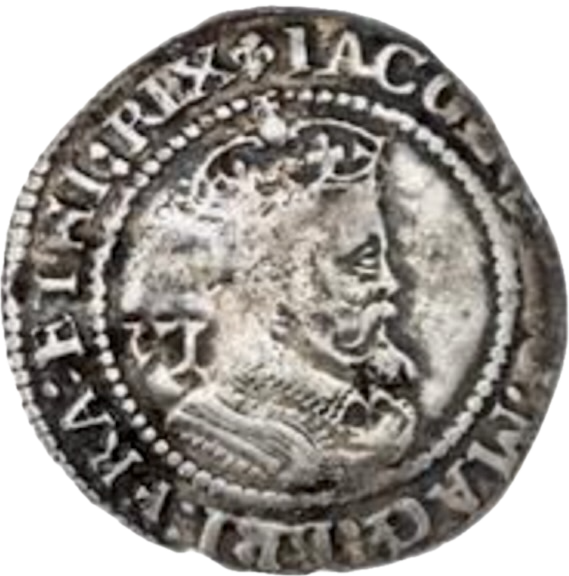 1624 JAMES I Sixpence S.2670 AVF